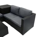 Pikkukuva 6 / 11: Rattan Modular Garden Furniture Set & Storage Box Sofa Sectional Chairs With Cushions Coffee Table Waterproof Lining Chest Gas Lift Lid Wheels Outdoor