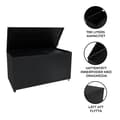 Pikkukuva 11 / 11: Rattan Modular Garden Furniture Set & Storage Box Sofa Sectional Chairs With Cushions Coffee Table Waterproof Lining Chest Gas Lift Lid Wheels Outdoor