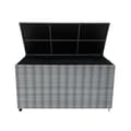 Pikkukuva 2 / 11: Rattan Modular Garden Furniture Set & Storage Box Sofa Sectional Chairs With Cushions Coffee Table Waterproof Lining Chest Gas Lift Lid Wheels Outdoor