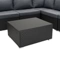 Pikkukuva 8 / 11: Rattan Modular Garden Furniture Set & Storage Box Sofa Sectional Chairs With Cushions Coffee Table Waterproof Lining Chest Gas Lift Lid Wheels Outdoor