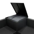 Pikkukuva 6 / 6: Rattan Modular Garden Furniture Set & Storage Box Sofa Sectional Chairs With Cushions Coffee Table Waterproof Lining Chest Gas Lift Lid Wheels Outdoor