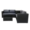 Pikkukuva 2 / 6: Rattan Modular Garden Furniture Set & Storage Box Sofa Sectional Chairs With Cushions Coffee Table Waterproof Lining Chest Gas Lift Lid Wheels Outdoor