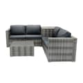 Pikkukuva 2 / 11: Rattan Modular Garden Furniture Set & Storage Box Sofa Sectional Chairs With Cushions Coffee Table Waterproof Lining Chest Gas Lift Lid Wheels Outdoor