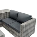 Pikkukuva 8 / 11: Rattan Modular Garden Furniture Set & Storage Box Sofa Sectional Chairs With Cushions Coffee Table Waterproof Lining Chest Gas Lift Lid Wheels Outdoor