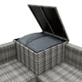 Pikkukuva 10 / 11: Rattan Modular Garden Furniture Set & Storage Box Sofa Sectional Chairs With Cushions Coffee Table Waterproof Lining Chest Gas Lift Lid Wheels Outdoor