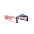 Miniatyrbild 2 av 4: vidaXL Partytält tak + sidpaneler 10x5m röd vit