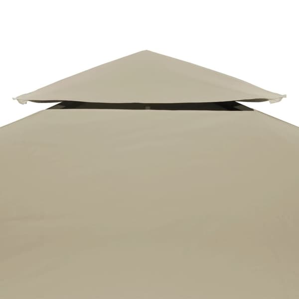 vidaXL Huvimajan vaihtokatto 310 g/m² Beige 3 x 3 m