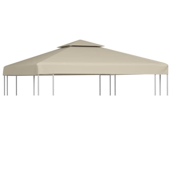 vidaXL baldakin til havepavillon 3x3 m 310 g/m² beige