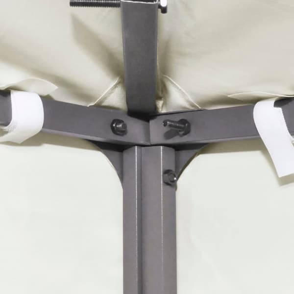 vidaXL Huvimajan vaihtokatto 310 g/m² kermanvalkoinen 3 x 4 m
