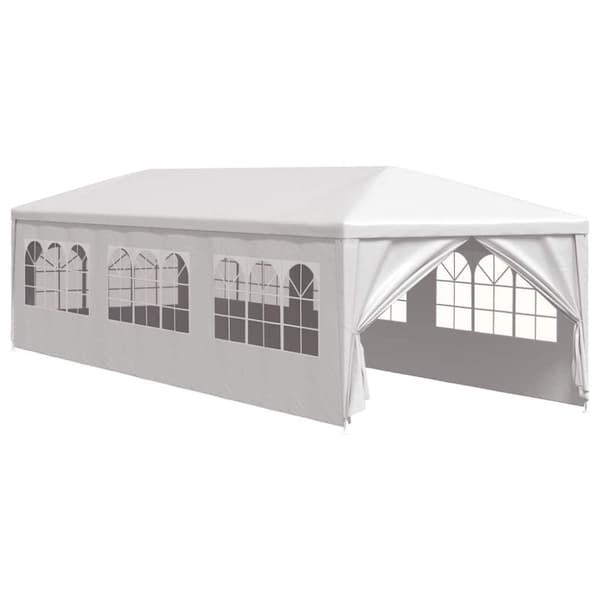 vidaXL festtelt 3 x 9 m hvid