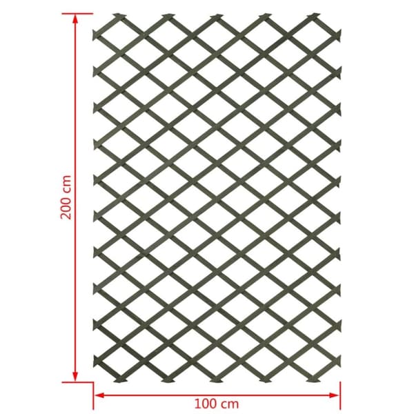 Nature Hageespalier 100x200 cm tregrønn 6041704