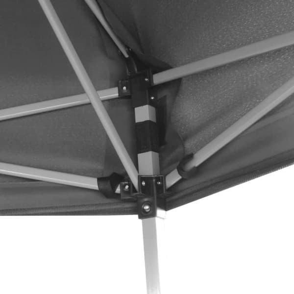 vidaXL Kuusikulmainen pop-up juhlateltta 6 seinää Harmaa 3,6x3,1 m