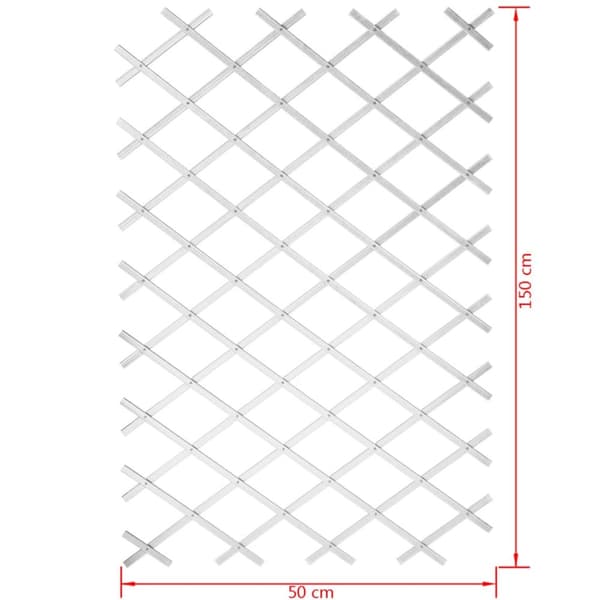 Nature haveespalier 50x150 cm PVC hvid 6040701