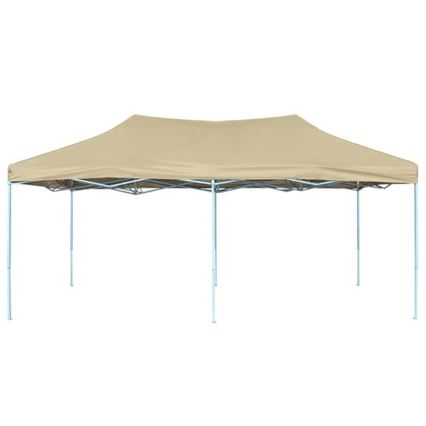 vidaXL Kokoontaitettava juhlateltta pop-up 3x6 m kerma