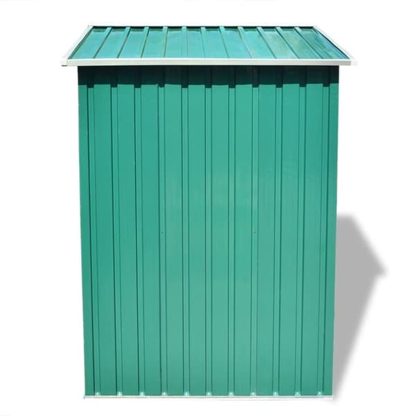 vidaXL opbevaringsskur til haven 204x132x186 cm metal grøn