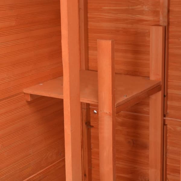 vidaXL Puutarhan varastovaja puu 71x60x213 cm