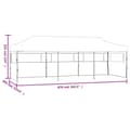 Miniatyrbillede 10 af 10: vidaXL foldbart pop up-festtelt med 5 sidevægge 3 x 9 m cremefarvet