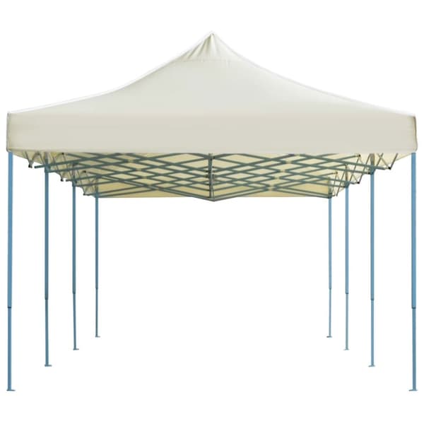 vidaXL Kokoontaittuva pop-up juhlateltta 3 x 9 m kerma