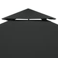 Miniatyrbild 3 av 6: vidaXL Paviljongtak med ventilering 310 g/m² 4x3 m antracit