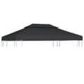 Miniatyrbild 1 av 6: vidaXL Paviljongtak med ventilering 310 g/m² 4x3 m antracit