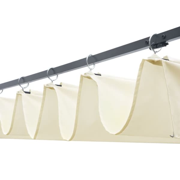 vidaXL Paviljong med tak konstrotting 300x300x200 cm brun och gräddvit