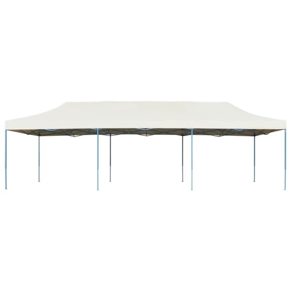 vidaXL Pop-Up hopfällbart partytält gräddvit 3x9 m