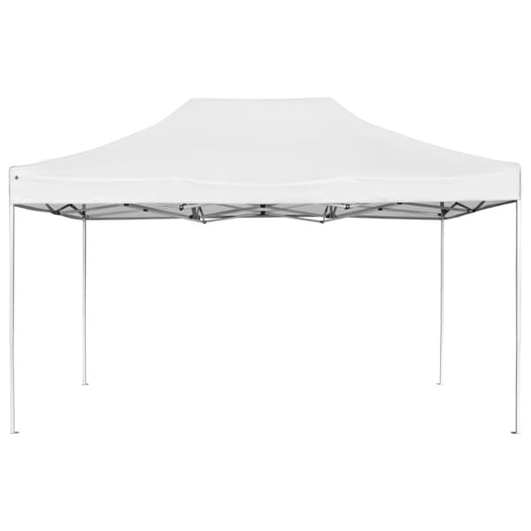 vidaXL Hopfällbart partytält aluminium 4,5x3 m vit