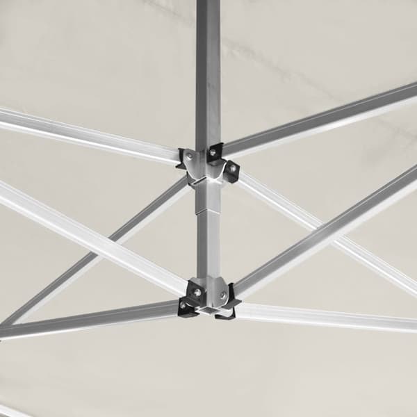 vidaXL Profesjonelt foldbart festtelt med vegger aluminium 4,5x3m krem