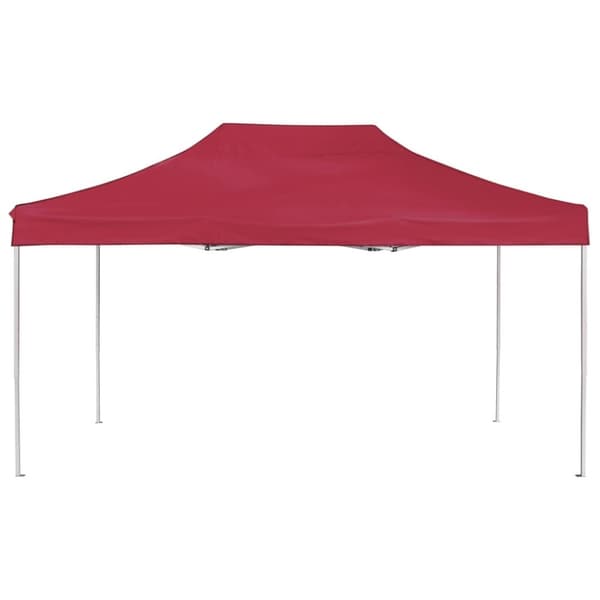 vidaXL Hopfällbart partytält aluminium 4,5x3 m vinröd