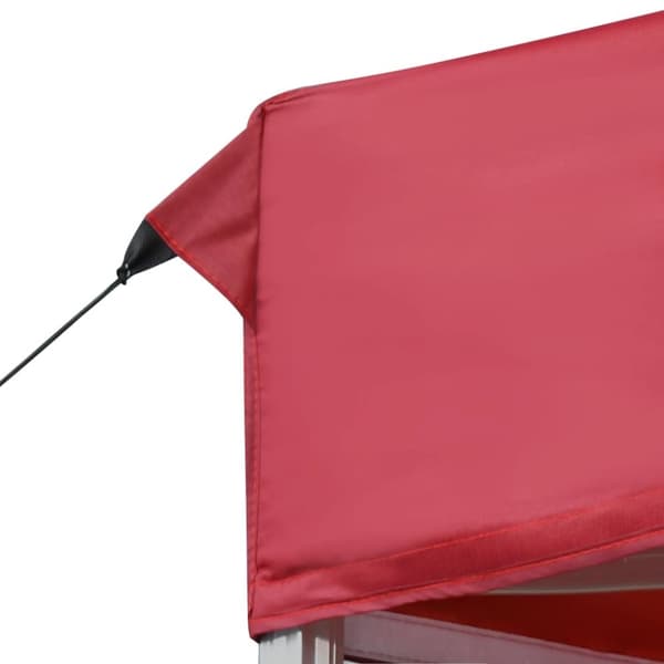 vidaXL professionelt foldbart festtelt aluminium 6 x 3 m vinrød
