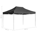 Miniatyrbillede 8 af 8: vidaXL foldbart festtelt aluminium 4,5 x 3 m antracitgrå