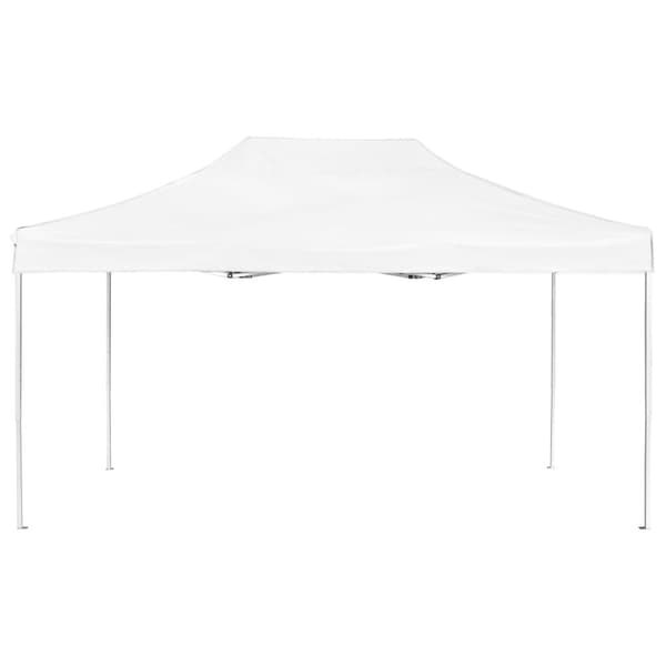 vidaXL foldbart festtelt aluminium 4,5 x 3 m hvid