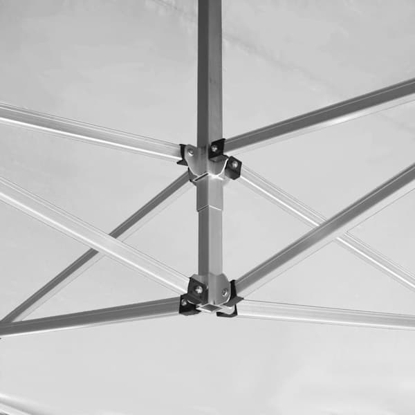 vidaXL foldbart festtelt aluminium 4,5 x 3 m hvid