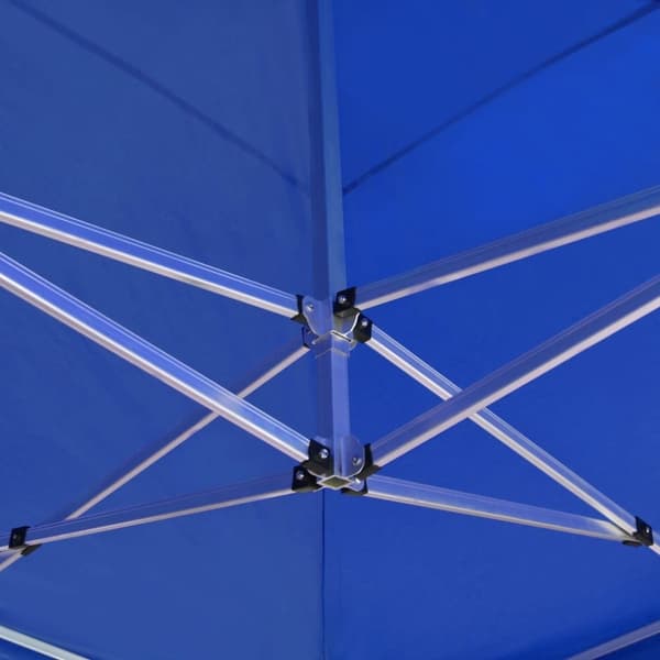 vidaXL Hopfällbart partytält aluminium 6x3 m blå