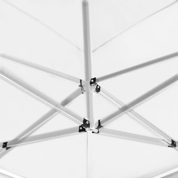 vidaXL Profesjonelt foldbart festtelt aluminium 6x3 m hvit
