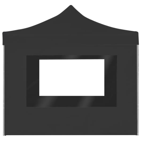 vidaXL Foldbart festtelt med vegger aluminium 3x3 m antrasitt