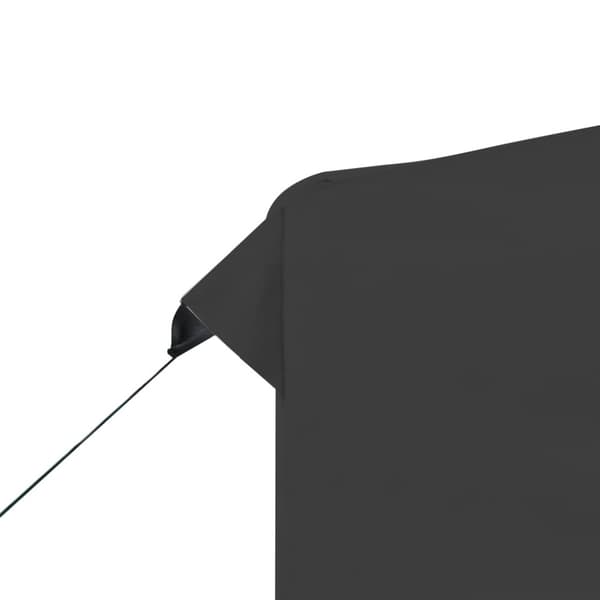 vidaXL Foldbart festtelt med vegger aluminium 3x3 m antrasitt