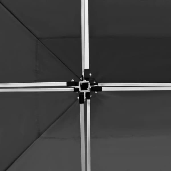 vidaXL foldbart festtelt med vægge aluminium 4,5 x 3 m antracitgrå