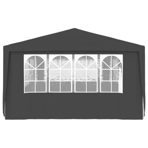 vidaXL Professionellt partytält med väggar 4x9 m antracit 90 g/m²