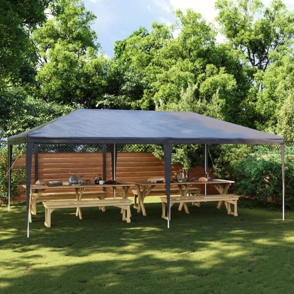 vidaXL Professionellt partytält 4x6 m antracit 90 g/m²