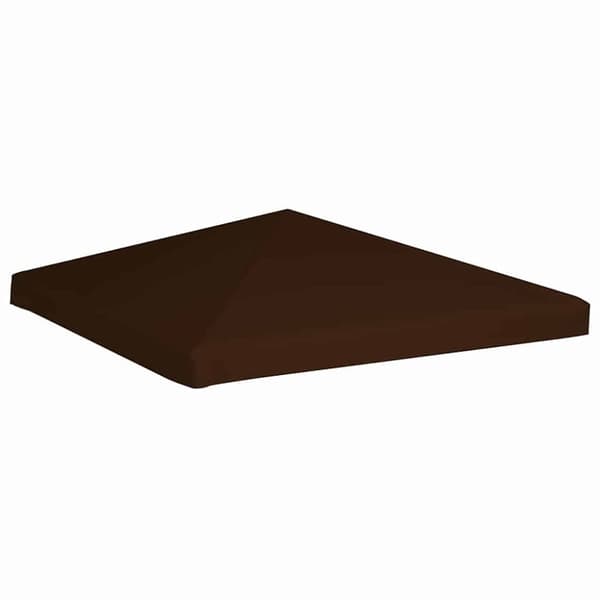 vidaXL Toppduk til paviljong 310 g/m² 3x3 m brun