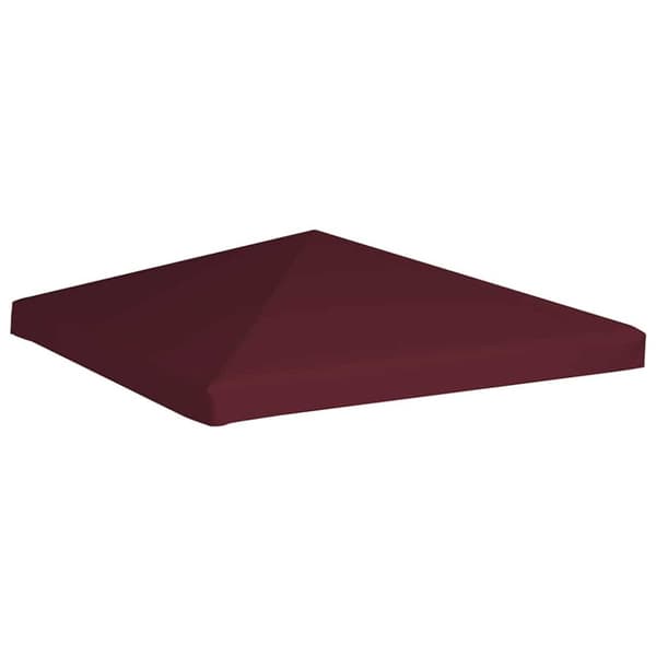 vidaXL pavillontopdække 310 g/m² 3 x 3 m bordeauxfarvet