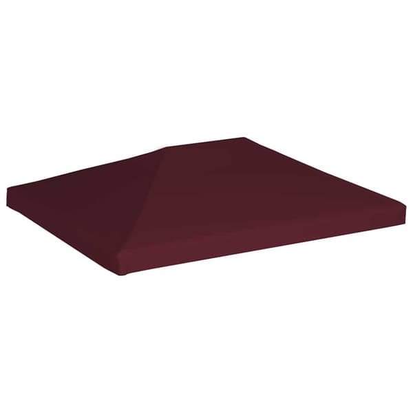 vidaXL Huvimajan katto 310 g/m² 3x4 m viininpunainen