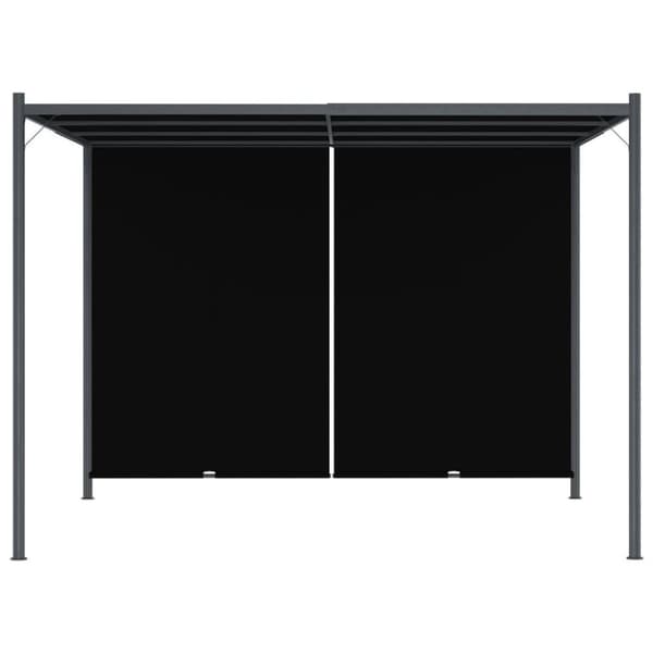vidaXL pergola tilbagetrækkeligt tag 3x3 m antracitgrå