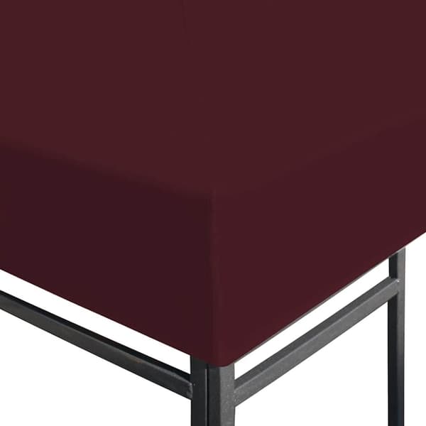 vidaXL Toppduk til paviljong 310 g/m² 3x3 m vinrød