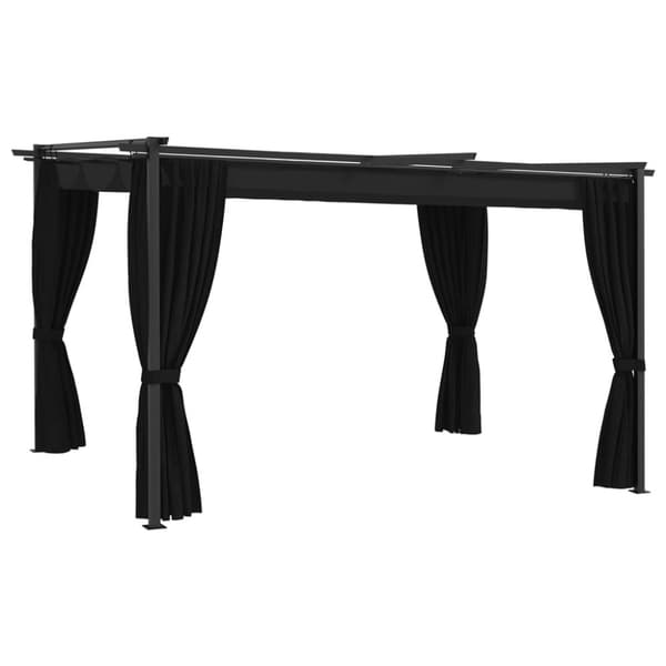 vidaXL pavillon 4x3 m antracitgrå