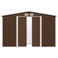 Pikkukuva 3 / 8: vidaXL Puutarhan varastovaja ruskea 257x205x178 cm teräs