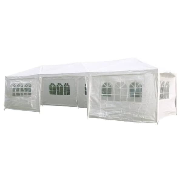 HI Partytelt med sidevegger 3x9m hvit