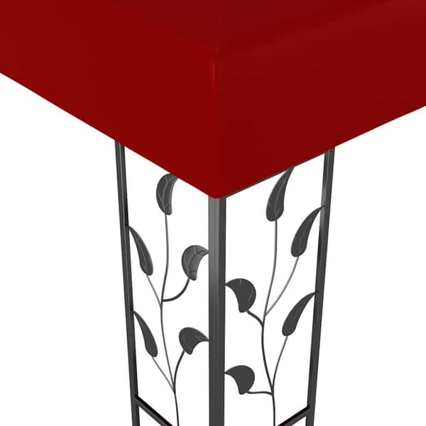 vidaXL pavillon 3x3 m vinrød