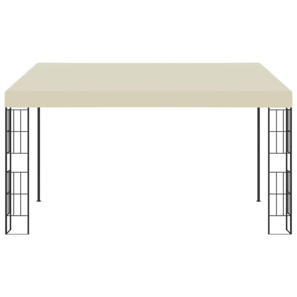 vidaXL Veggmontert paviljong 3x4 m kremhvit stoff
